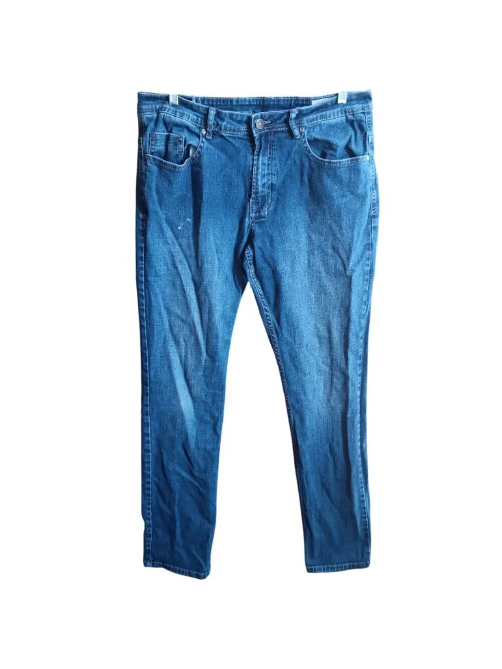 Buffalo David Bitton Jackson-X Straight Stretch Mens Jeans Size 36x34 Blue Denim